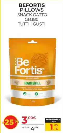 Arcaplanet Be Fortis Pillows Snack Gatto offerta