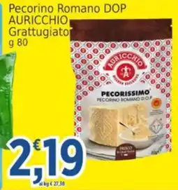 Market Ingross Pecorino Romano DOP Grattugiato AURICCHIO offerta