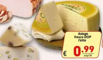 Ipercarni Asiago fresco DOP offerta