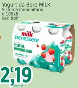 Market Ingross Yogurt da Bere MILK Sistema Immunitario offerta