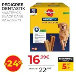 Arcaplanet Pedigree Dentastix Multipack Snack Cane offerta