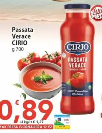 Sidis Passata Verace Cirio offerta