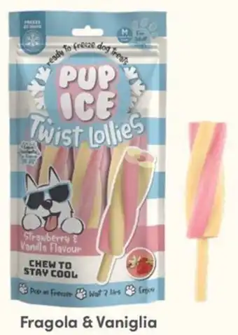 Pup Ice Twist Lollies Fragola & Vaniglia