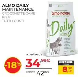 Arcaplanet ALMO DAILY MAINTENANCE CROCCETTE CANE offerta