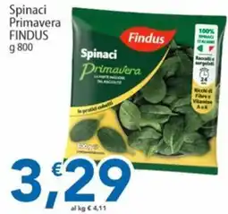 Sidis Spinaci Primavera Findus offerta