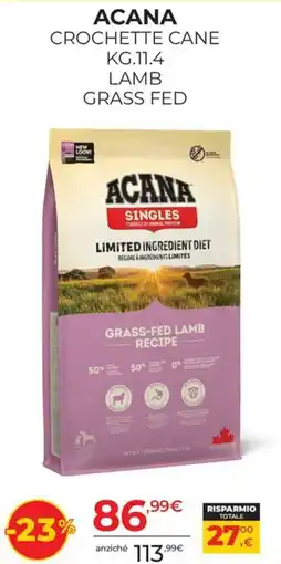 Arcaplanet ACANA CROCHETTE CANE LAMB GRASS FED offerta