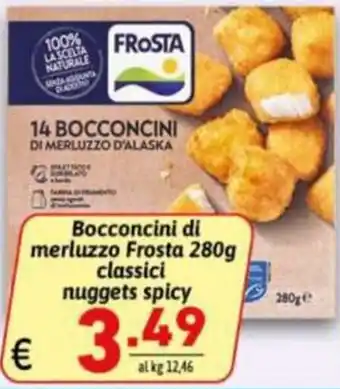 Ipercarni Bocconcini di merluzzo Frosta offerta