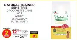 Arcaplanet Natural Trainer Sensitive Crocchette Cane offerta