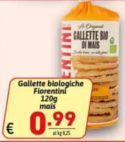 Ipercarni Gallette biologiche Fiorentini offerta