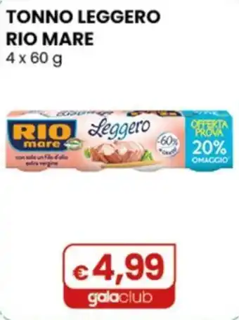 Gala Supermercati Tonno Leggero Rio Mare offerta