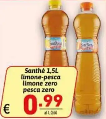 Ipercarni Santhè limone-pesca offerta