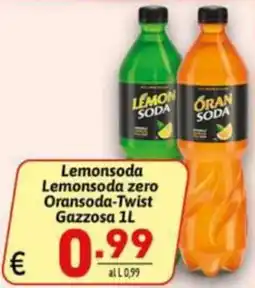 Ipercarni Lemonsoda Oransoda-Twist Gazzosa offerta