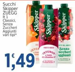 Market Ingross Succhi Skipper ZUEGG offerta