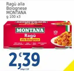 Market Ingross Ragù alla Bolognese MONTANA offerta
