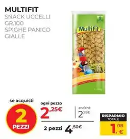Arcaplanet MULTIFIT SNACK UCCELLI offerta