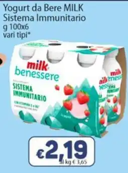 Sidis Yogurt da Bere MILK Sistema Immunitario offerta