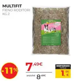 Arcaplanet MULTIFIT FIENO RODITORI offerta