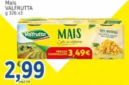 Market Ingross Valfrutta Mais Cotto a vapore offerta