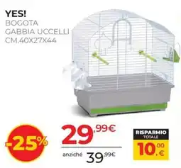 Arcaplanet YES! BOGOTA GABBIA UCCELLI offerta