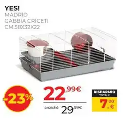Arcaplanet YES! MADRID GABBIA CRICETI offerta