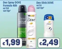 Market Ingross Deo Spray DOVE Formula 48h offerta