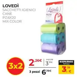 Arcaplanet Lovedì sacchetti igienici cane offerta