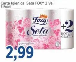 Market Ingross Carta Igienica Seta FOXY 2 Veli offerta