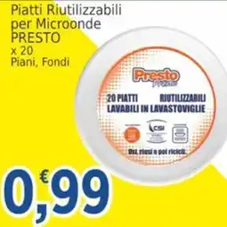 Market Ingross Piatti Riutilizzabili per Microonde PRESTO offerta