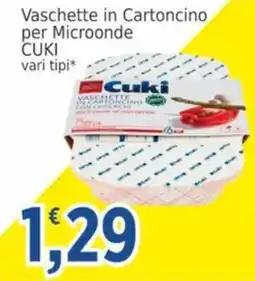 Market Ingross Vaschette in Cartoncino CUKI offerta
