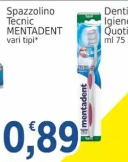 Market Ingross Spazzolino Tecnic MENTADENT offerta