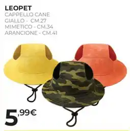 Arcaplanet LEOPET CAPPELLO CANE offerta