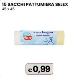 Gala Supermercati Sacchi pattumiera Selex offerta
