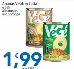 Sidis Ananas VEGE offerta