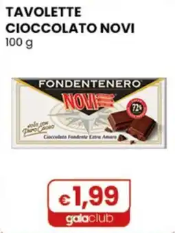 Gala Supermercati Tavolette Cioccolato Novi offerta