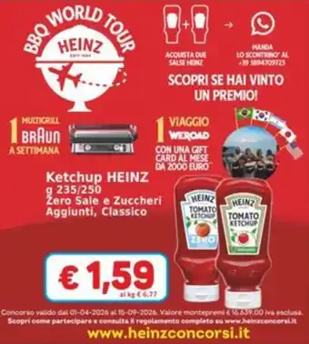 Sidis Ketchup HEINZ offerta