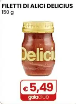 Gala Supermercati Filetti di alici Delicius offerta