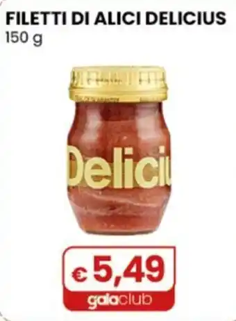 Gala Supermercati Filetti di alici Delicius offerta