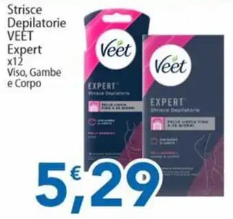 Sidis Strisce Depilatorie VEET Expert offerta