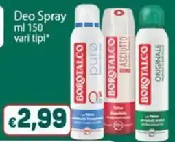 Sidis Deo Spray BOROTALCO offerta