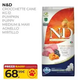 Arcaplanet N&D CROCCETTE CANE PUMPKIN PUPPY MEDIUM & MAXI offerta