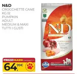 Arcaplanet N&D CROCCHEtte CANE PUMPKIN ADULT MEDIUM & MAXI offerta