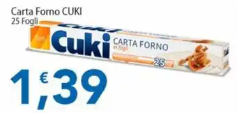 Sidis Carta Forno CUKI offerta