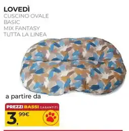 Arcaplanet LOVEDÌ CUSCINO OVALE BASIC MIX FANTASY offerta