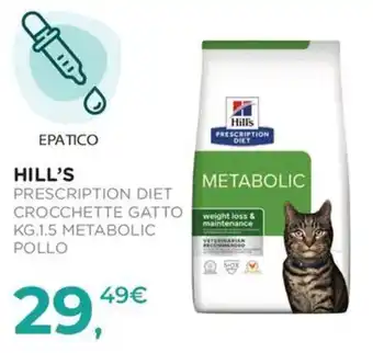 Arcaplanet Hill's Prescription Diet Crocchette Gatto Metabolic Pollo offerta