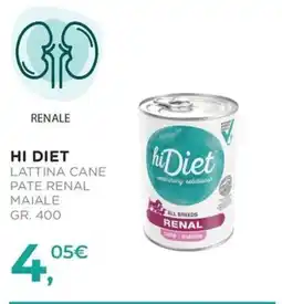 Arcaplanet hiDiet LATTINA CANE PATE RENAL MAIALE offerta