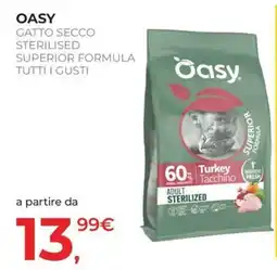 Arcaplanet OASY GATTO SECCO STERILISED SUPERIOR FORMULA TUTTI I GUSTI offerta