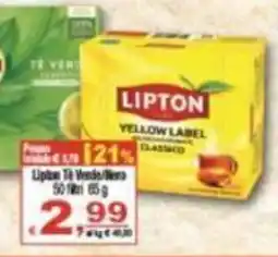 CTS Supermercati Lipton Tè Verde/Nero offerta