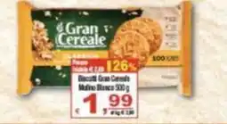 CTS Supermercati Biscotti Gran Cereale Moka Bianco offerta