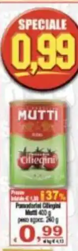 CTS Supermercati Mutti Pannaforte Ciliegini offerta