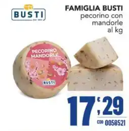 Gruppo di Palo FAMIGLIA BUSTI pecorino con mandorle offerta
